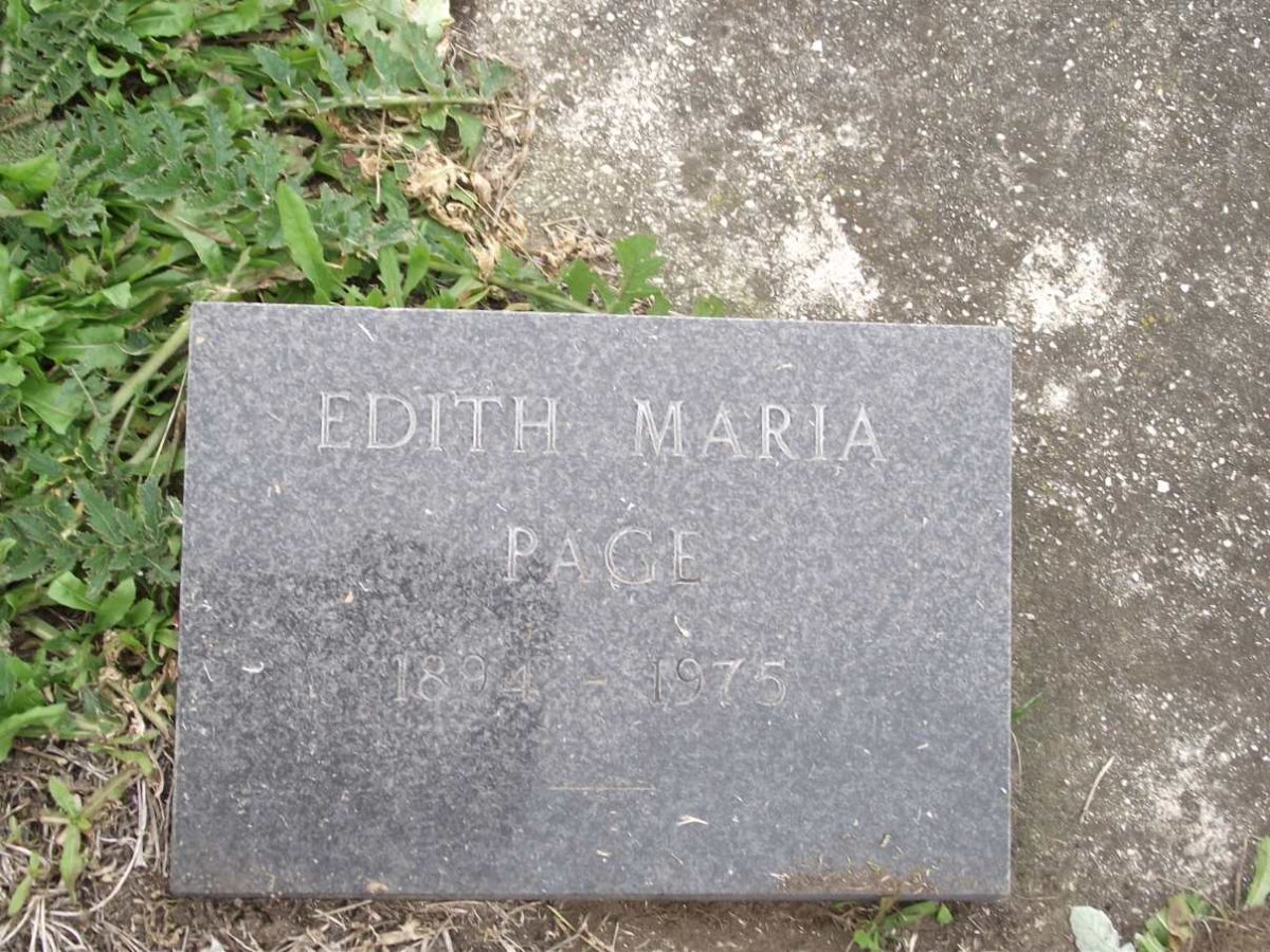 PAGE Edith Maria 1894-1975