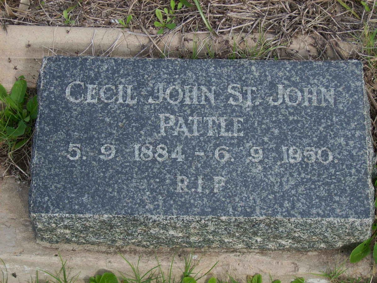 PATTLE Cecil John St.John 1884-1950