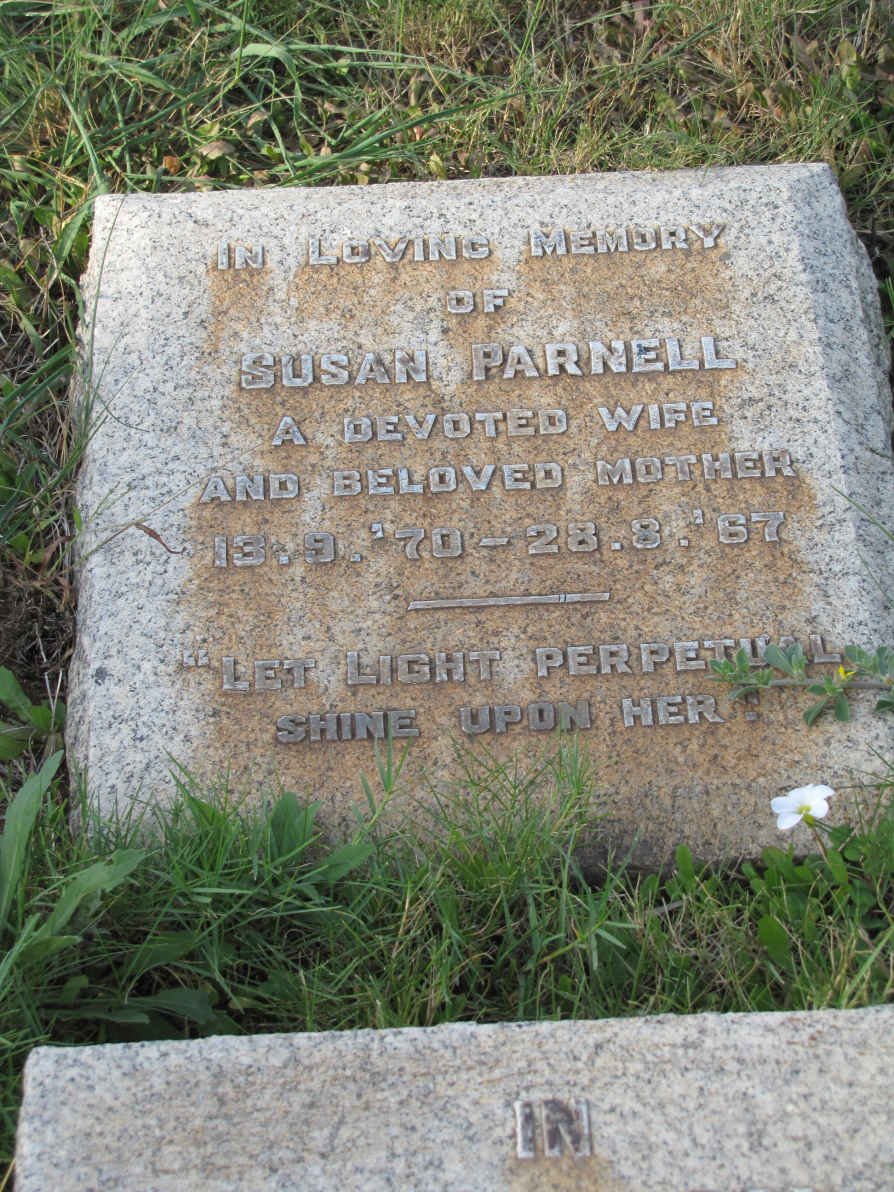 PARNELL Susan 1870-1967