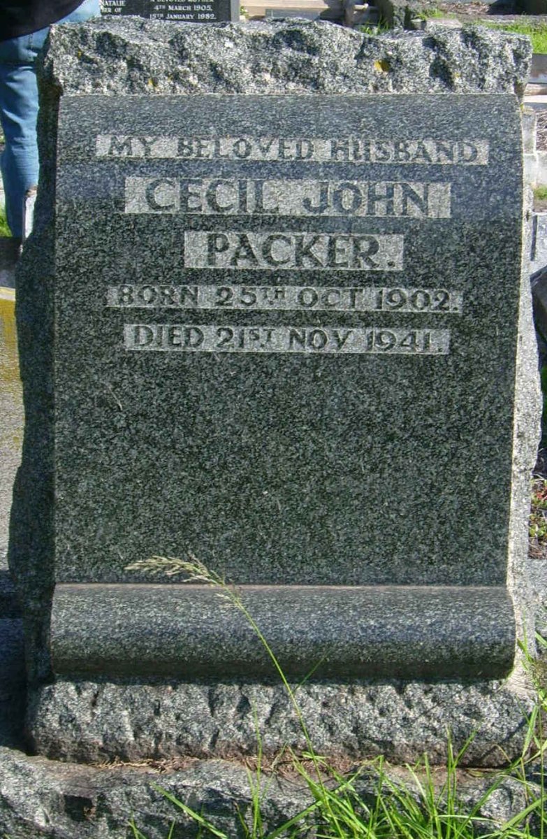 PACKER Cecil John 1902-1941