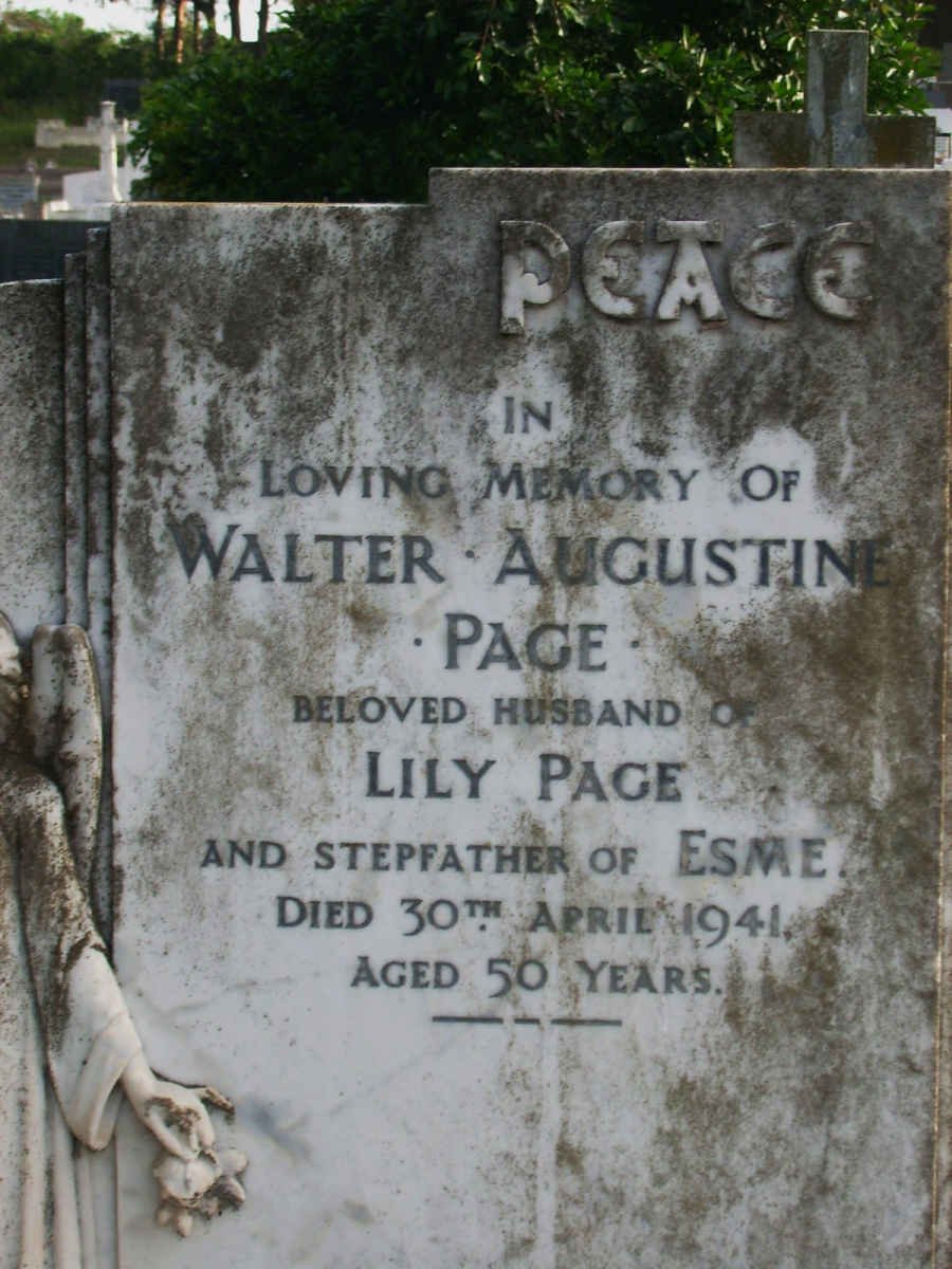 PAGE Walter Augustine -1941