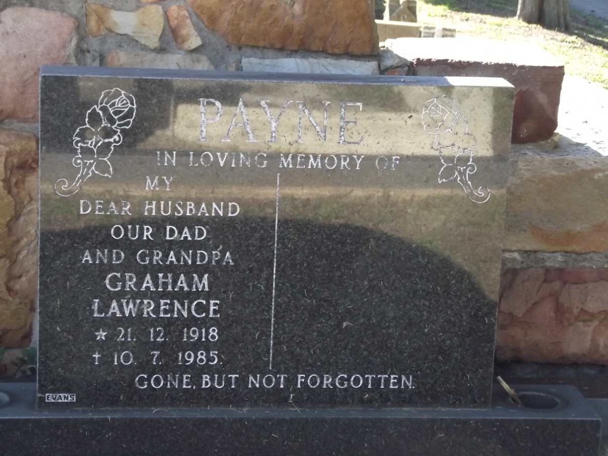 PAYNE Graham Lawrence 1918-1985