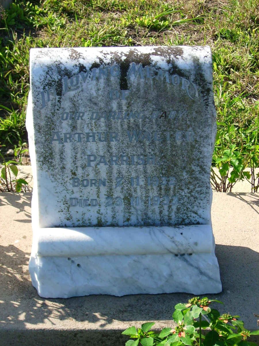 PARRISH Arthur Walter 1932-1933