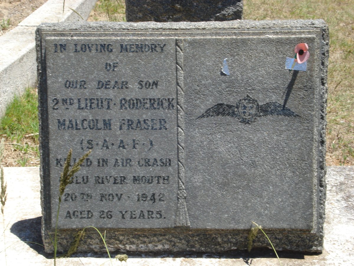FRASER Roderick Malcolm -1942