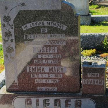 RIEDER Joseph -1932 &amp; Emma Mary -1963