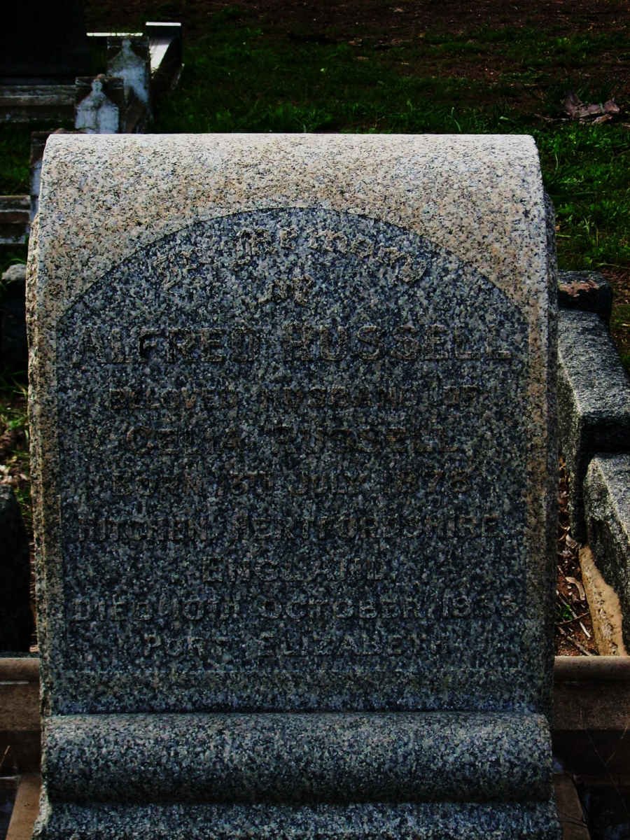 RUSSELL Alfred 1878-1933
