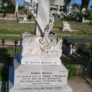 REYNOLDS Edwin John -1923 &amp; Emma Maria -1906, 