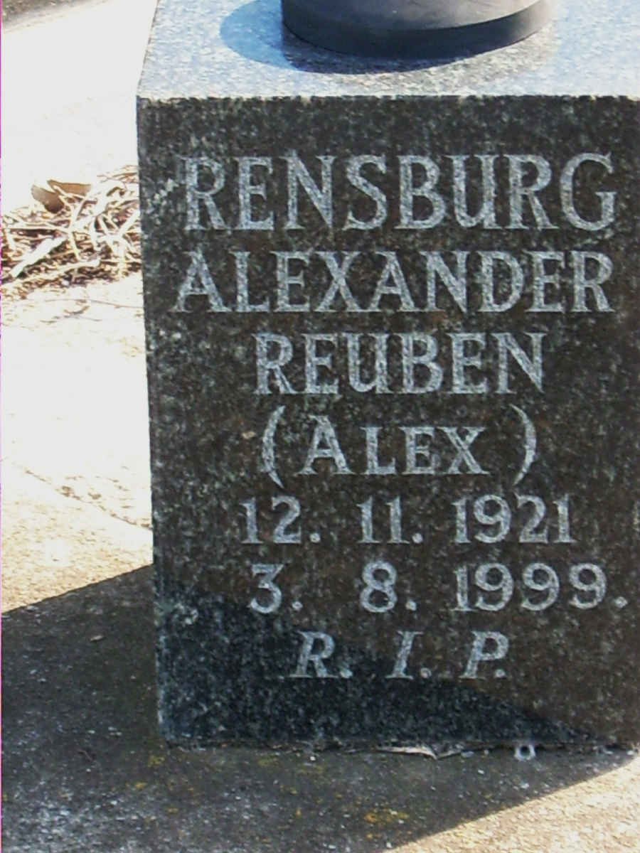 RENSBURG Alexander Reuben 1921-1999