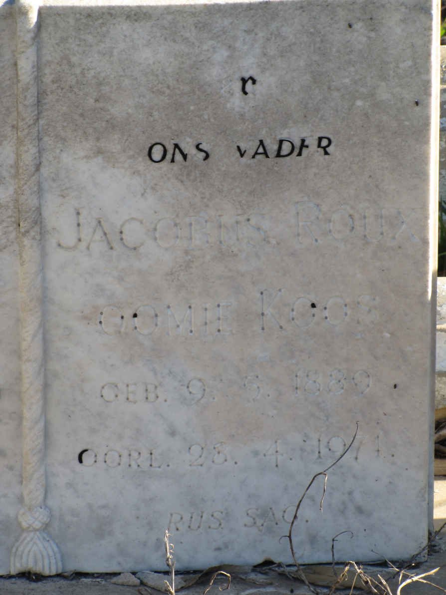ROUX Jacobus 1889-1971