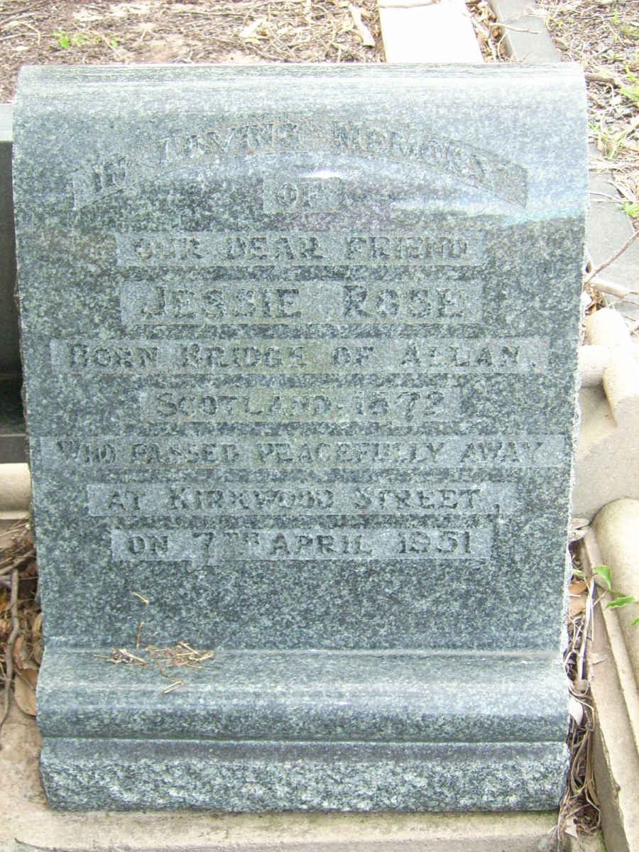 ROSE Jessie 1872-1951