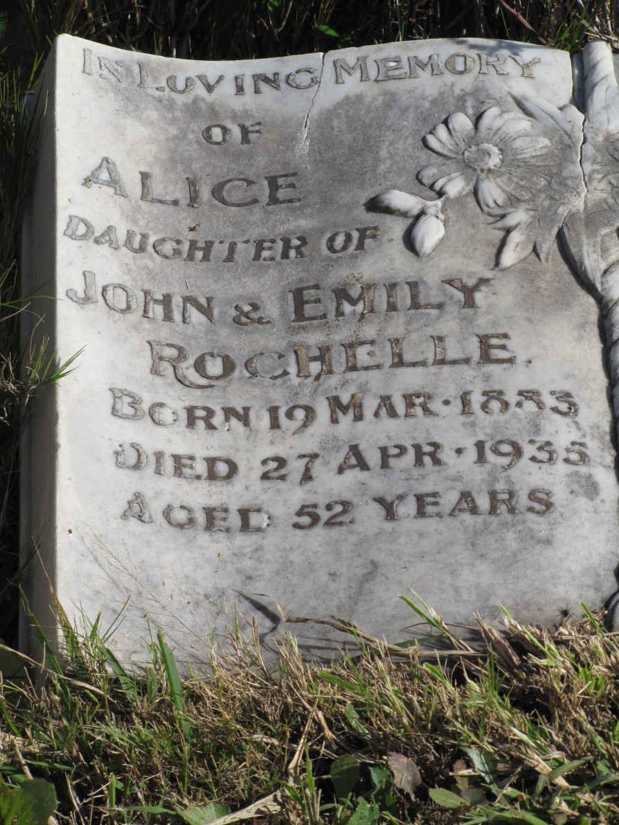ROCHELLE Alice 1883-1935