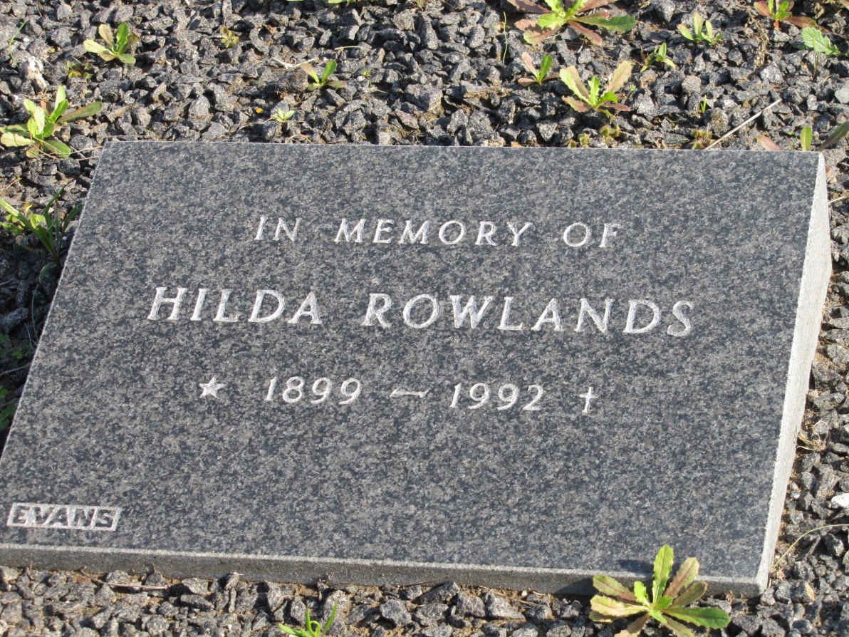 ROWLANDS Hilda 1899-1992