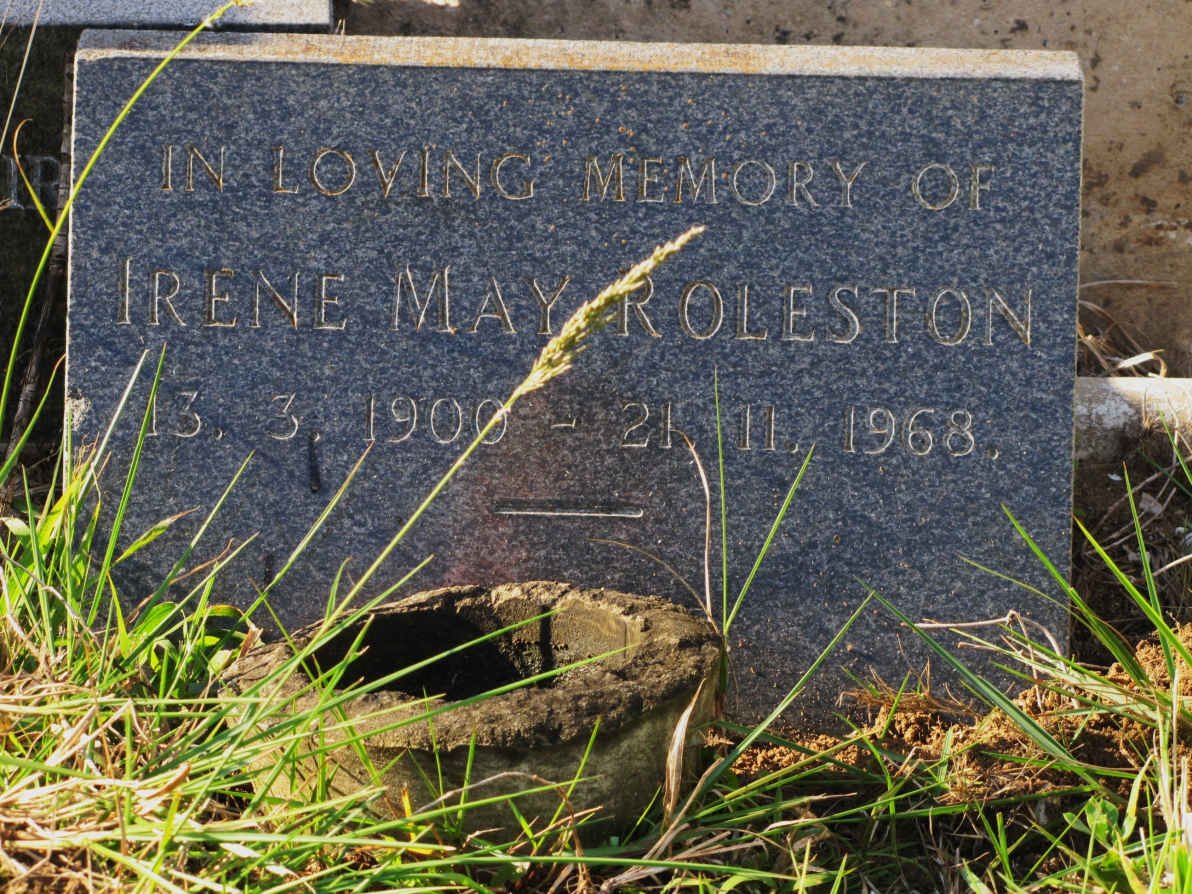 ROLESTON Irene May 1900-1968