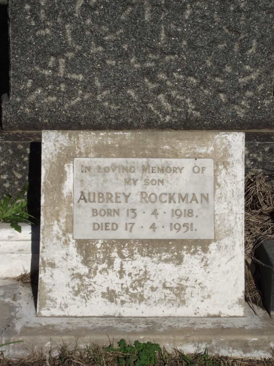 ROCKMAN Aubrey 1918-1951
