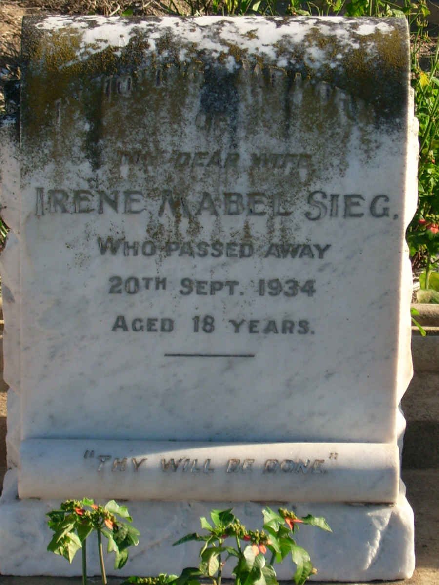 SIEG Irene Mabel -1934