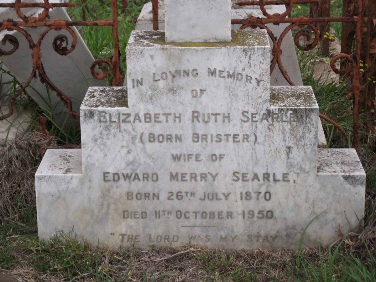 SEARLE Elizabeth Ruth nee BRISTER 1870-1950