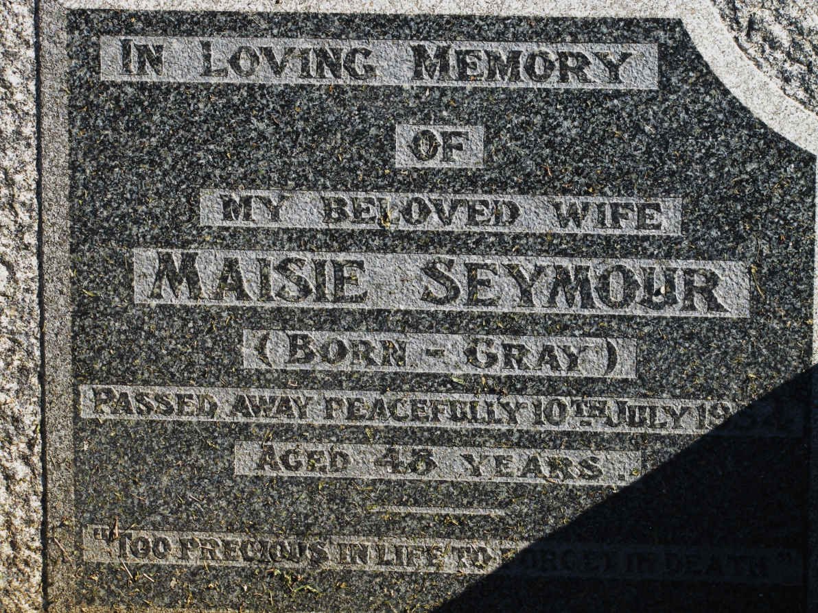 SEYMOUR Maisie nee GRAY -1954