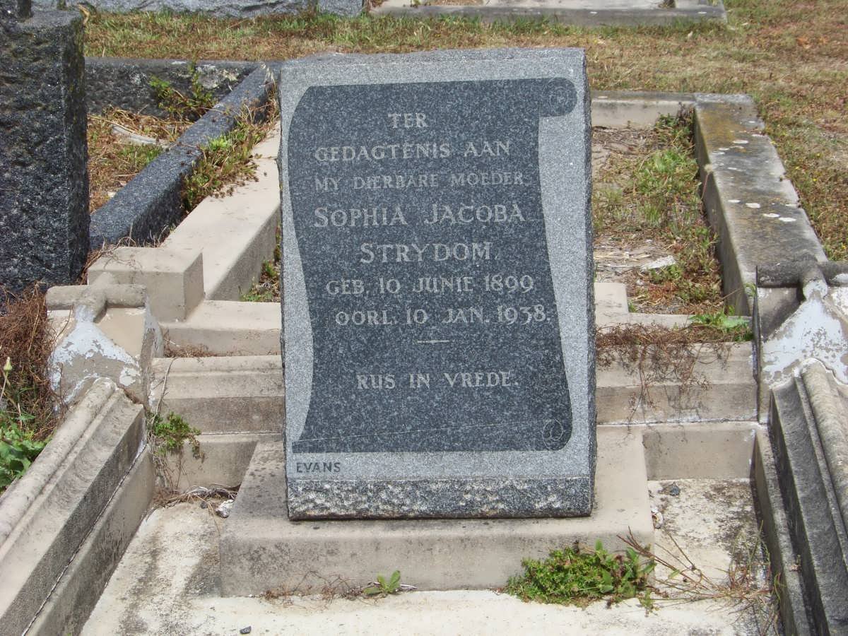 STRYDOM Sophia Jacoba 1899-1938