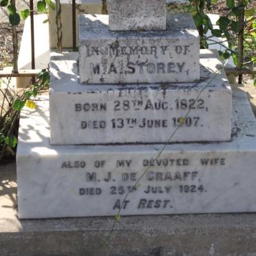 STOREY M.A. 1822-1907 :: DE GRAAFF M.J. -1924