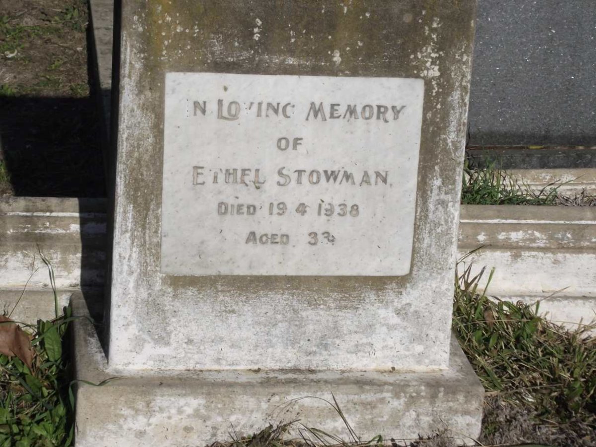 STOWMAN Ethel -1938