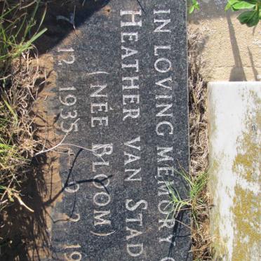 STADEN Heather, van nee BLOOM 1935-1984