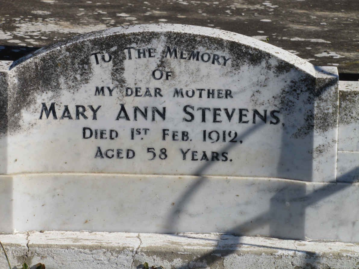 STEVENS Mary Ann -1912