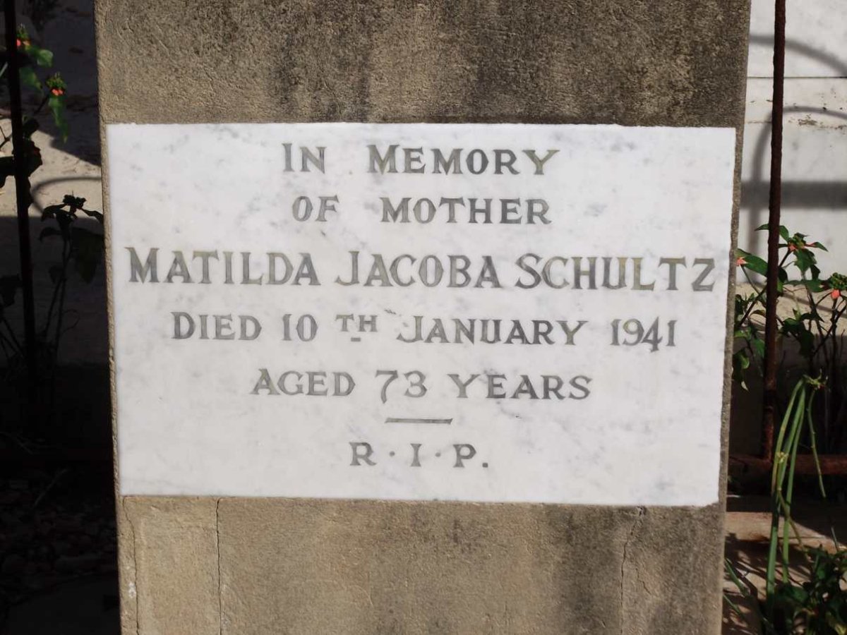 SCHULTZ Matilda Jacoba -1941