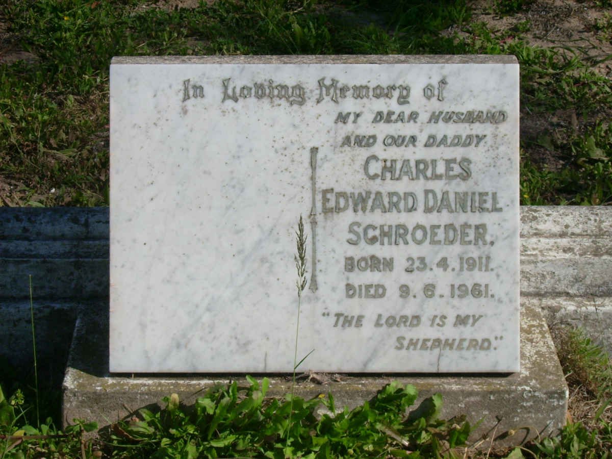 SCHROEDER Charles Edward Daniel 1911-1961