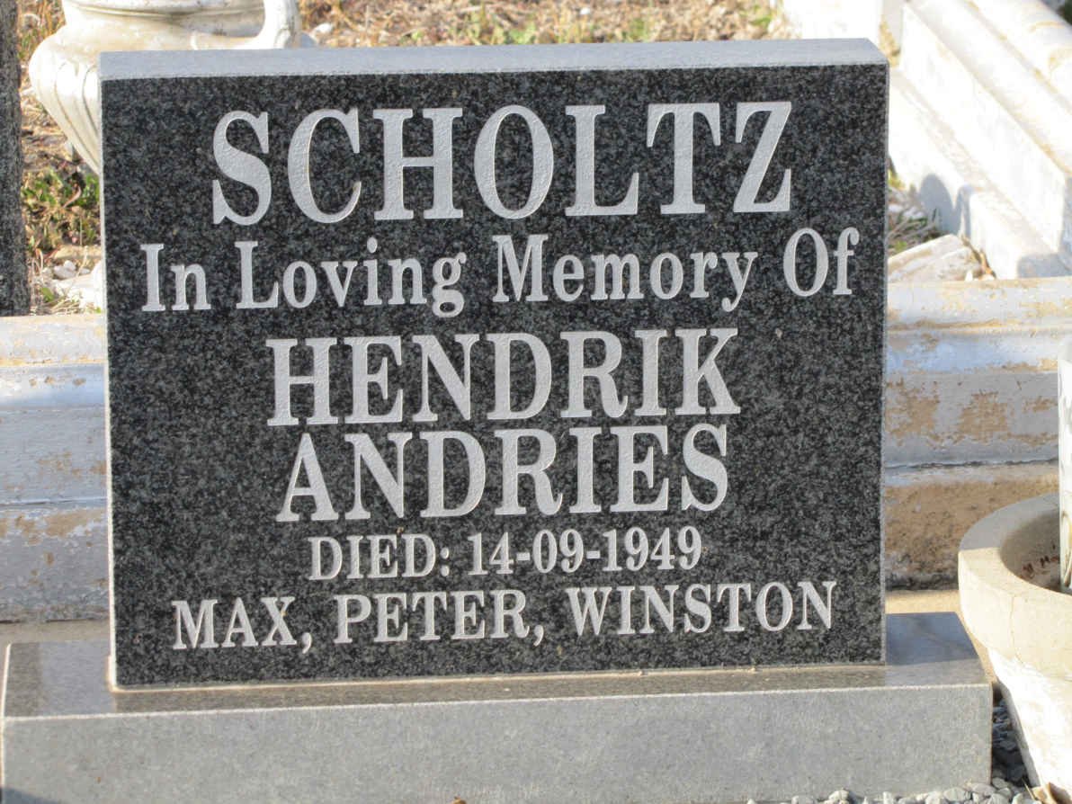 SCHOLTZ Hendrik Andries -1949