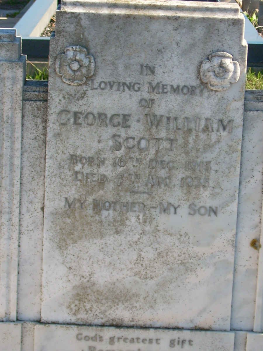 SCOTT George William 1913-1935