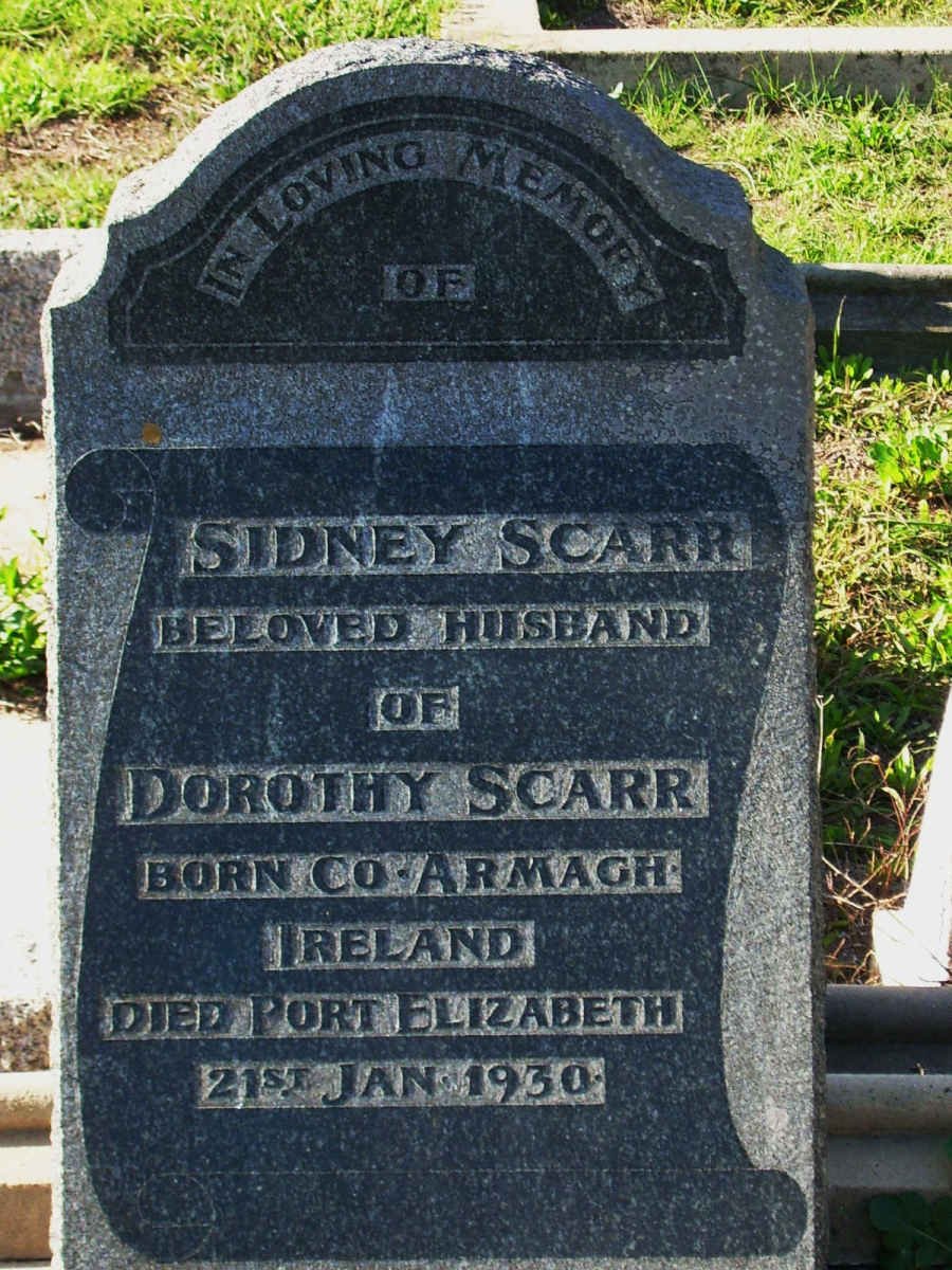 SCARR Sidney  -1930       