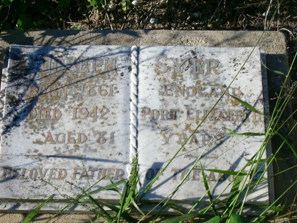 SYER Joseph 1861-1942