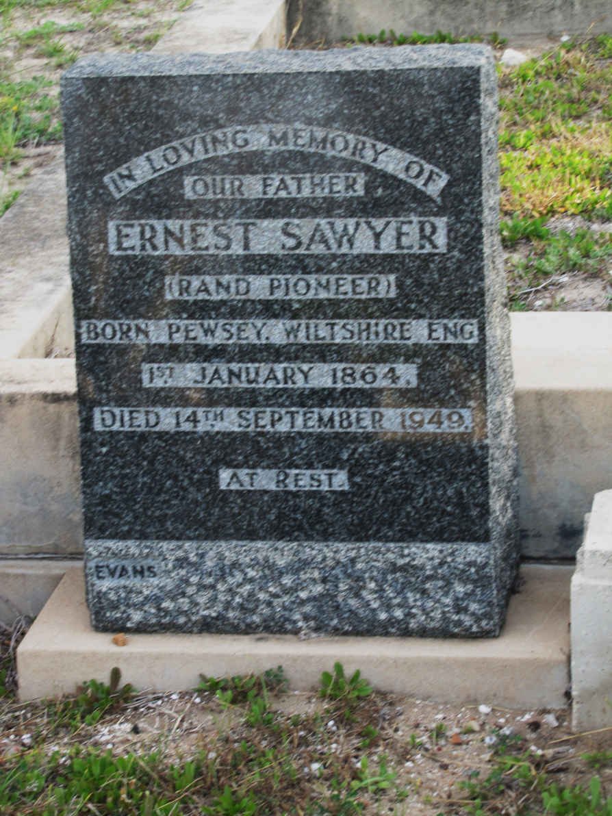 SAWYER Ernest 1864-1949