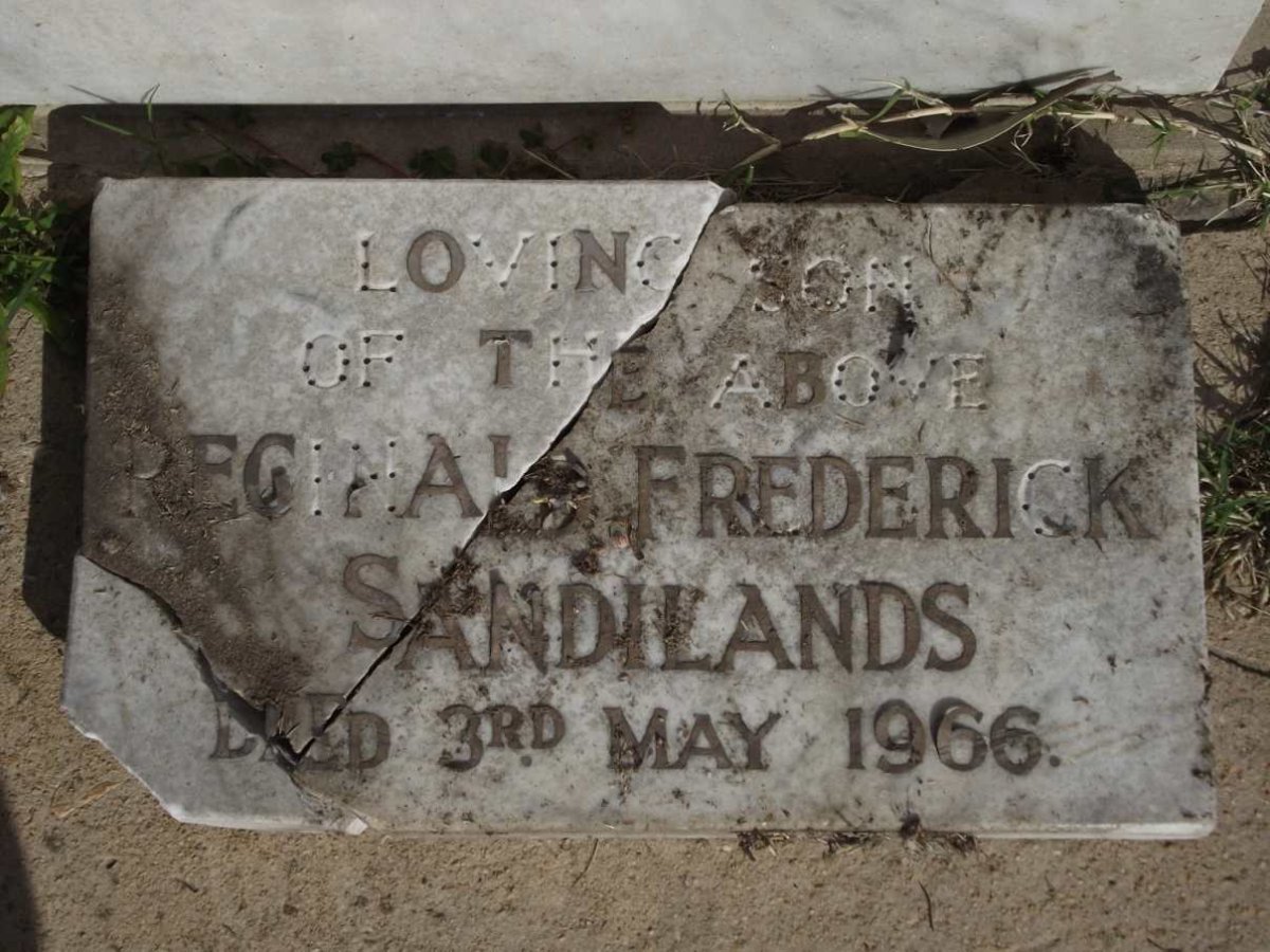 SANDILANDS Reginald Frederick -1966