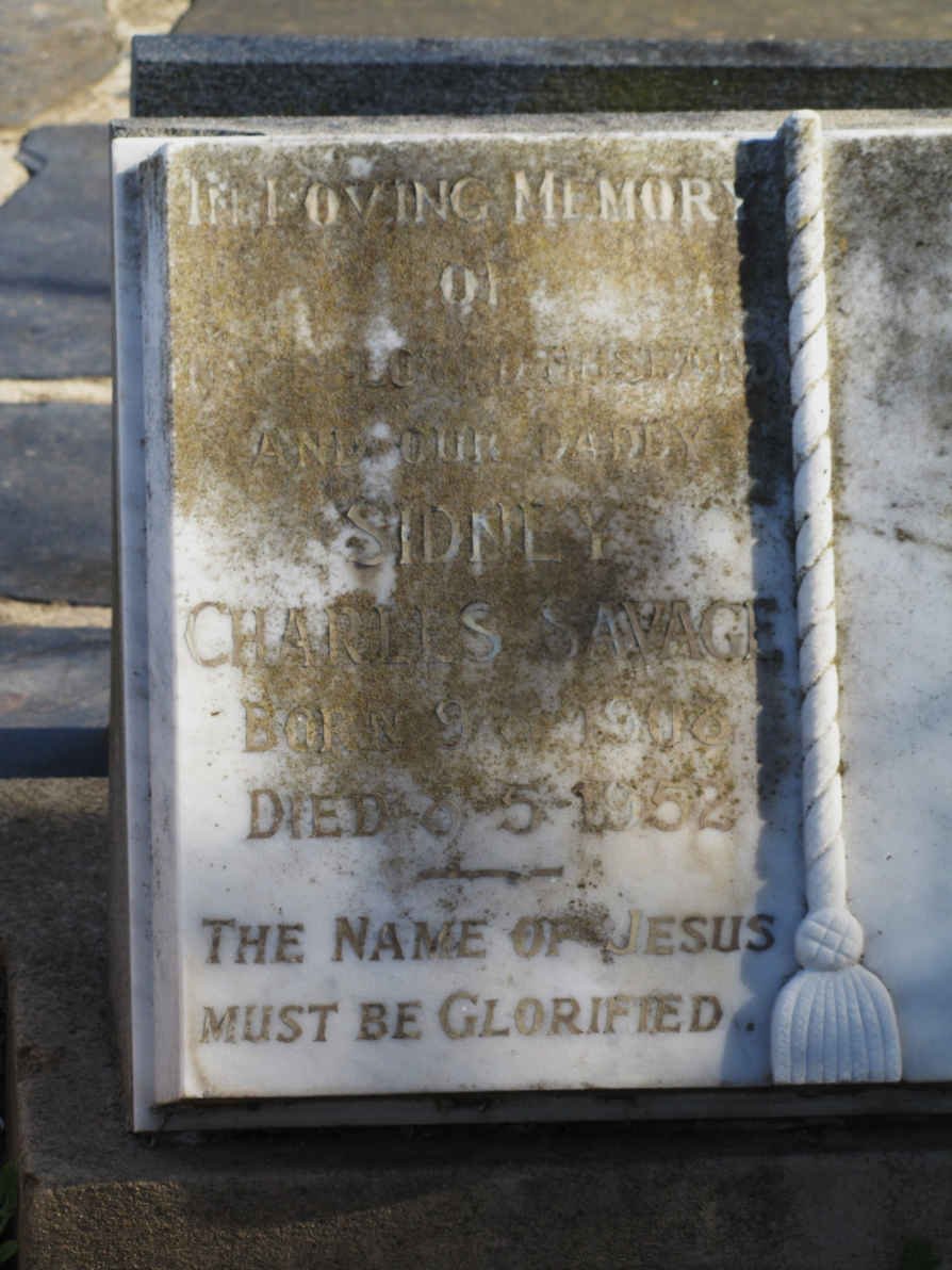 SAVAGE Sidney Charles 1908-1952