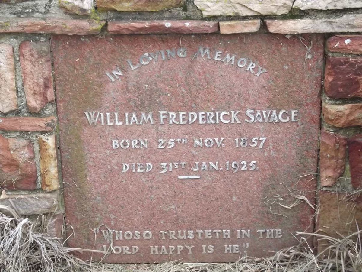 SAVAGE William Frederick 1857-1925