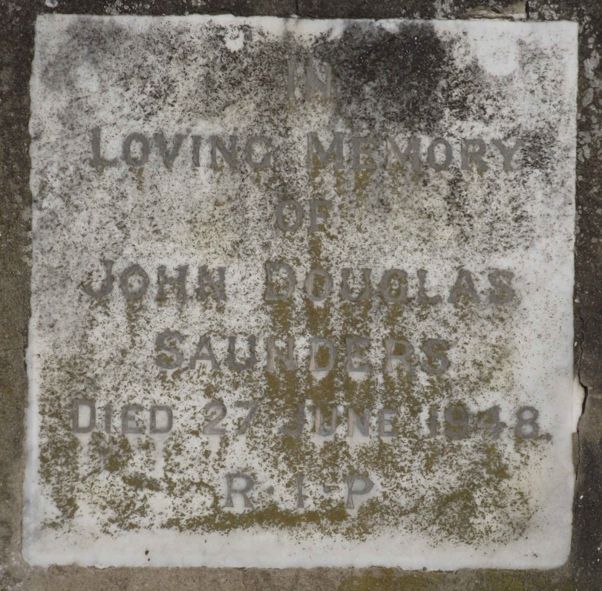 SAUNDERS John Douglas -1948