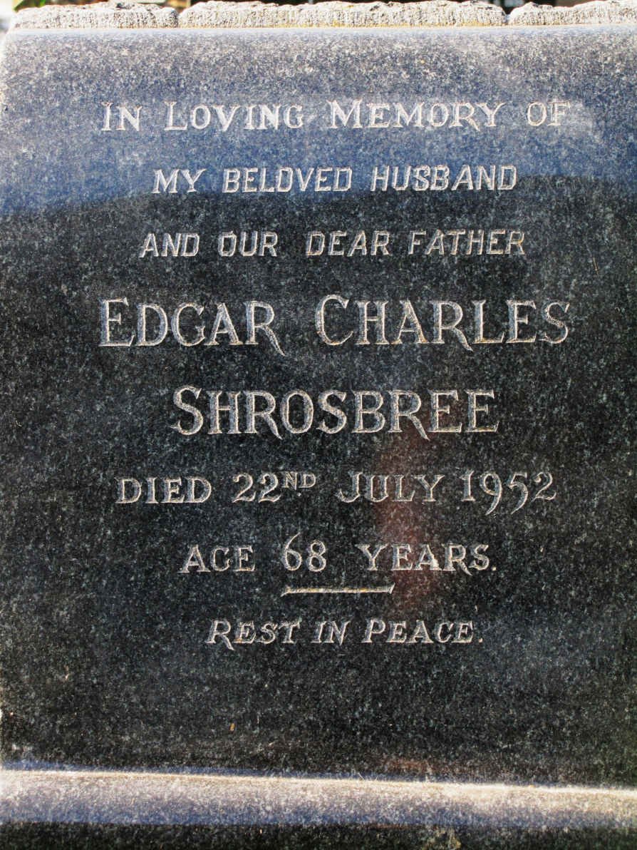 SHROSBREE Edgar Charles -1952