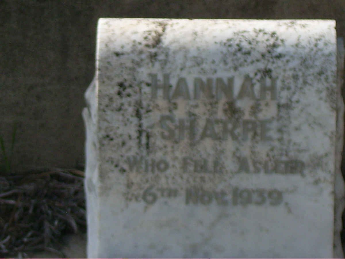 SHARPE Hannah -1939