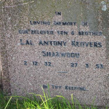 SHARWOOD Lal Antony Redvers 1932-1953