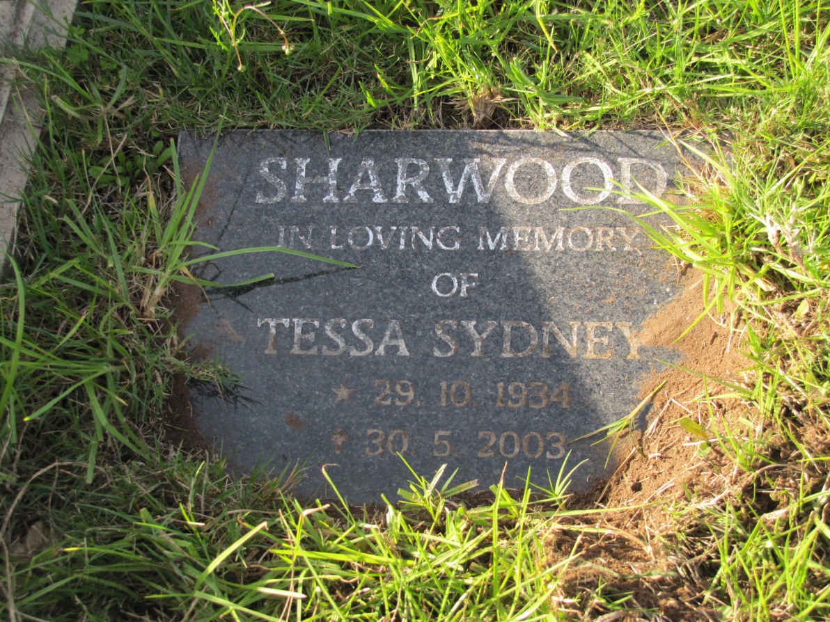 SHARWOOD Tessa Sydney 1934-2003