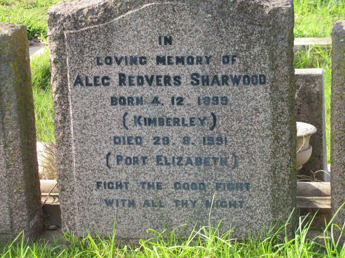 SHARWOOD Alec Redvers 1899-1991
