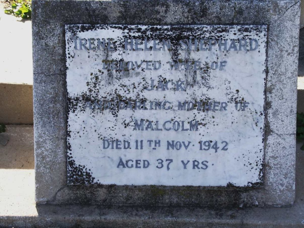 SHEPHARD Irene Helen -1942 :: SHEPHARD Malcolm -1942