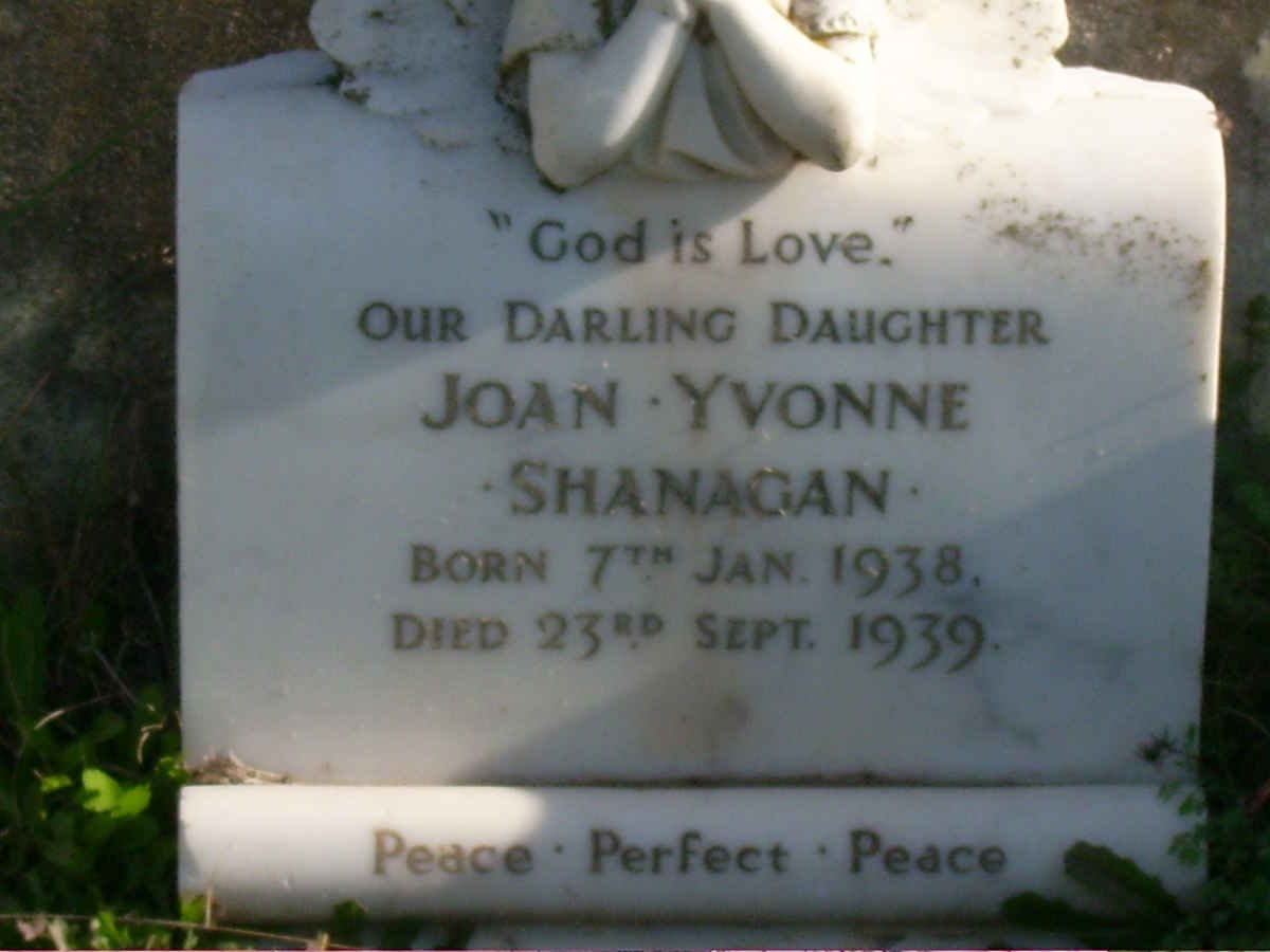 SHANAGAN Joan Yvonne 1938-1939