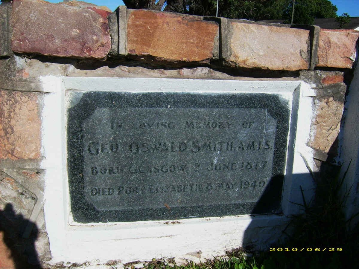 SMITH Geo Oswald 1877-1940