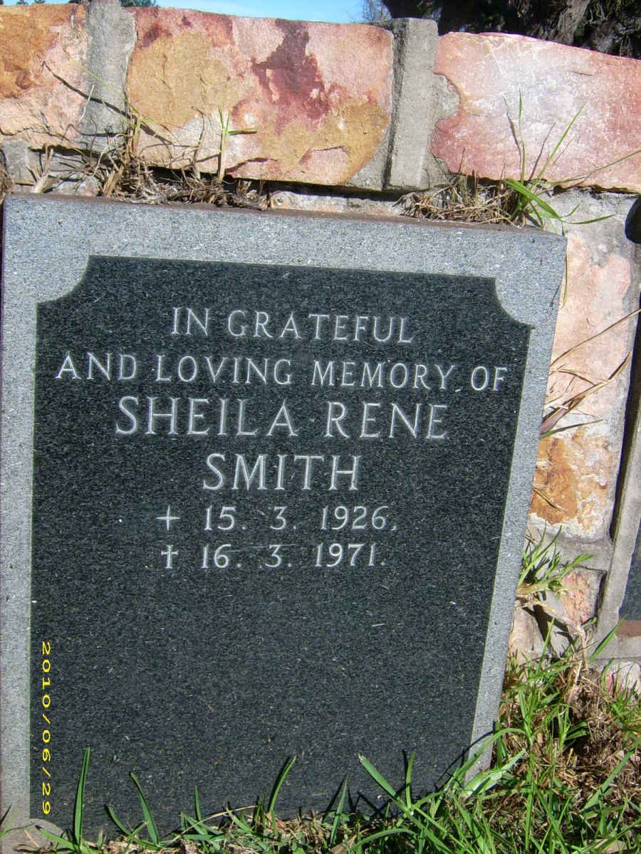 SMITH Sheila Rene 1926-1971