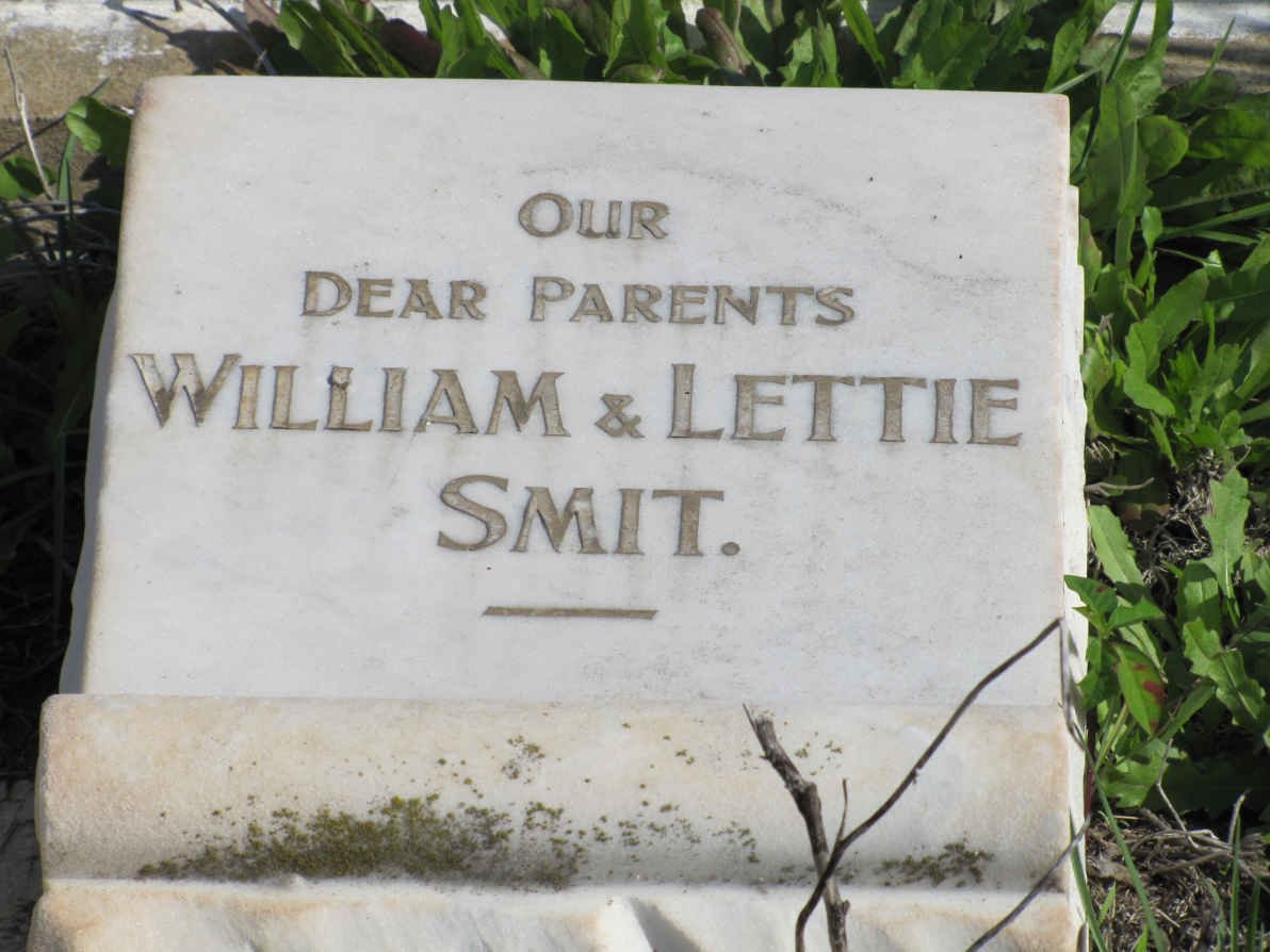 SMIT William &amp; Lettie 