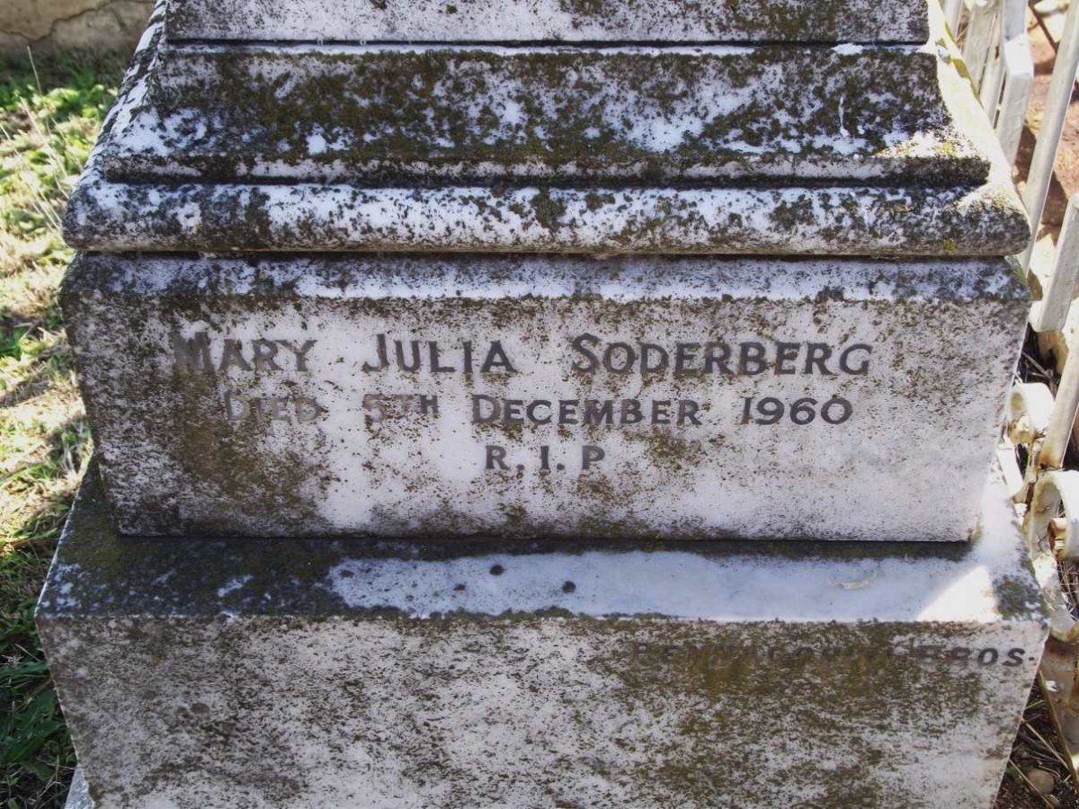 SODERBERG Mary Julia -1960