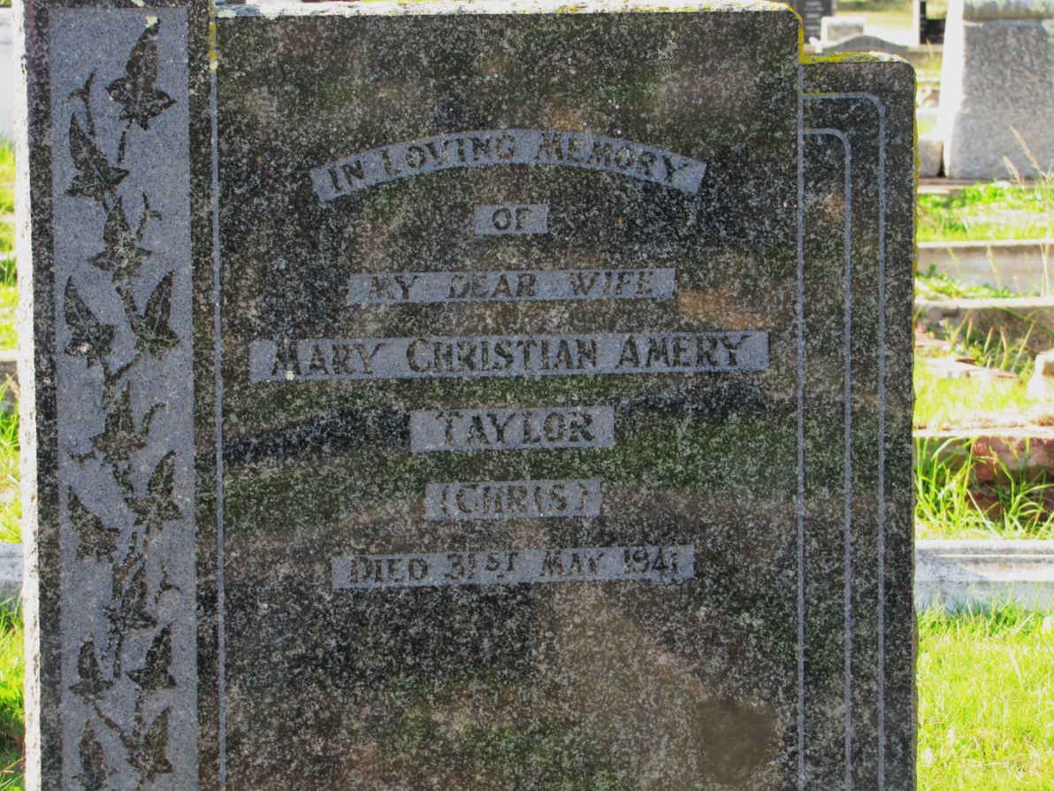 TAYLOR Mary Christian Amery -1941
