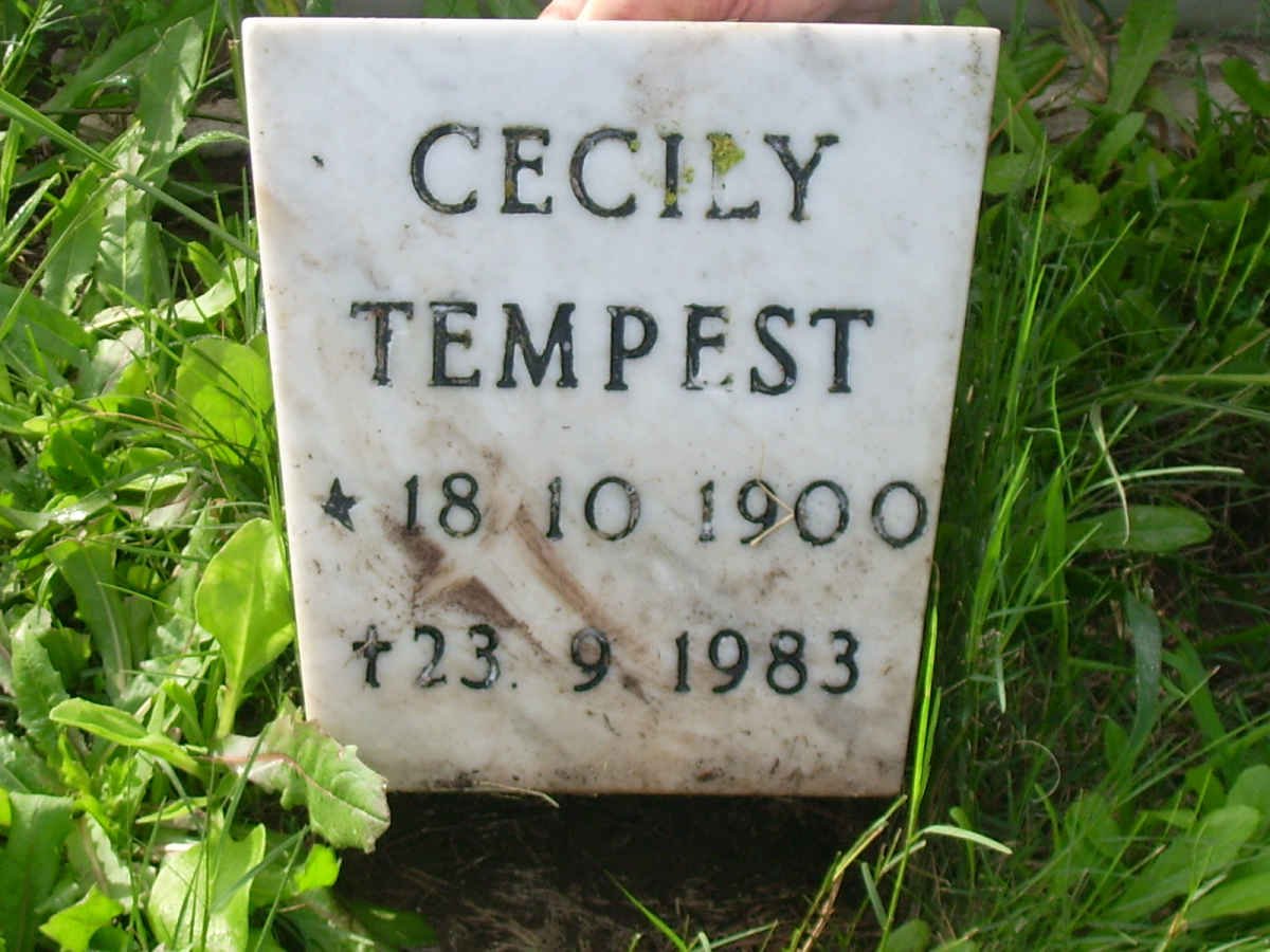 TEMPEST Cecily 1900-1983